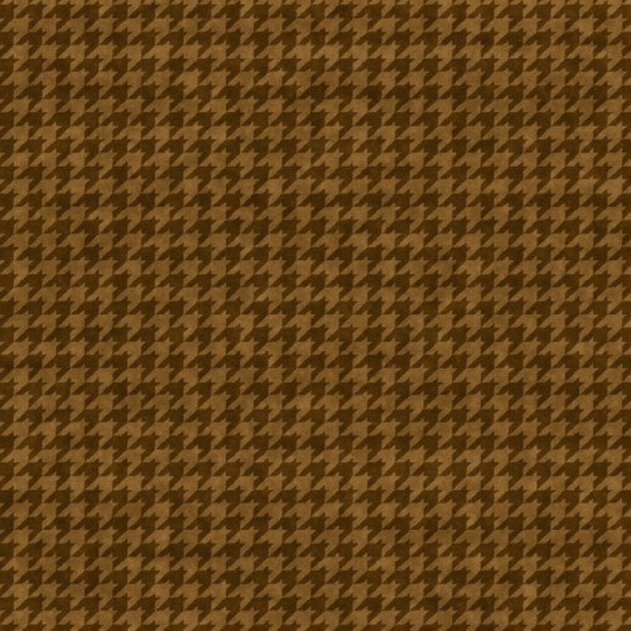 Fabric Henry Glass Brown Houndstooth Basics by the Quarter Yard 8624-38